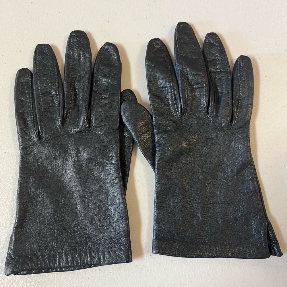 M&DG leather wrist driving gloves 7
